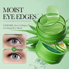 60PCS=30 Pairs Aloe Vera Eye Mask