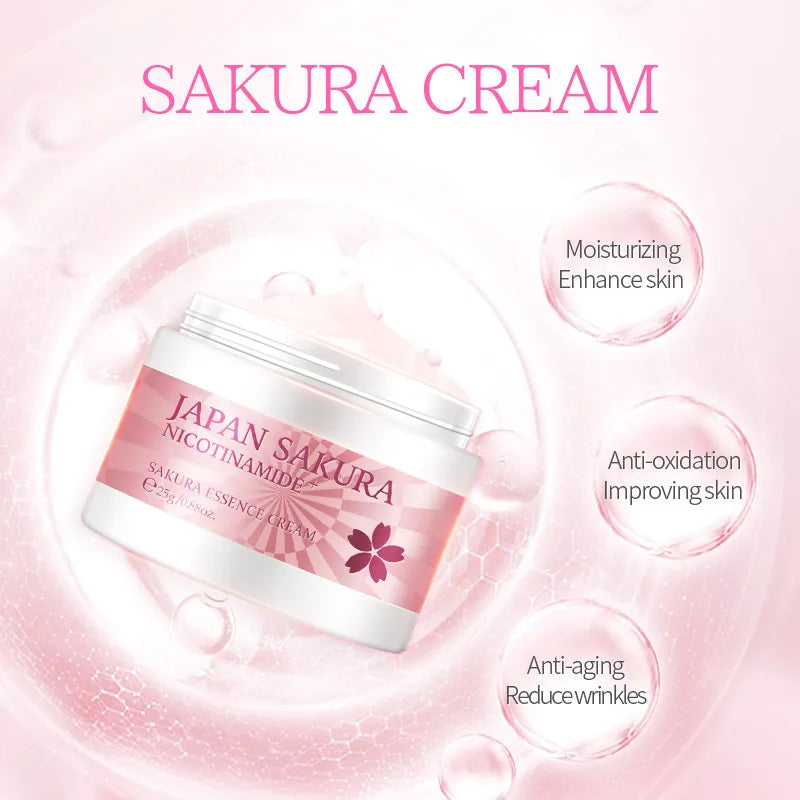 9pcs Facial Products Kit Sakura Skin Care Set Facial Cleanser Face Cream Sunscreen Facial Mask Eye Cream Korean Skincare Product