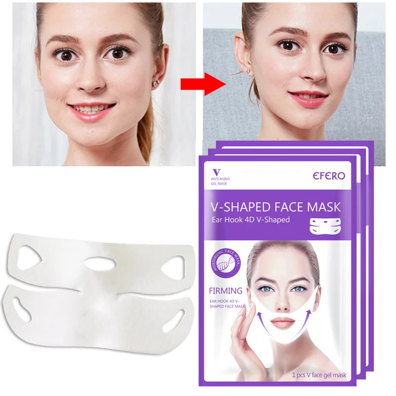 2PCS 4D Ear Hook V-shaped Face Mask