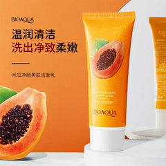 Poquan Ya Papaya Cleanser Foam Dense Clean, Soft, Moisturizing and Moisturizing Cleanser