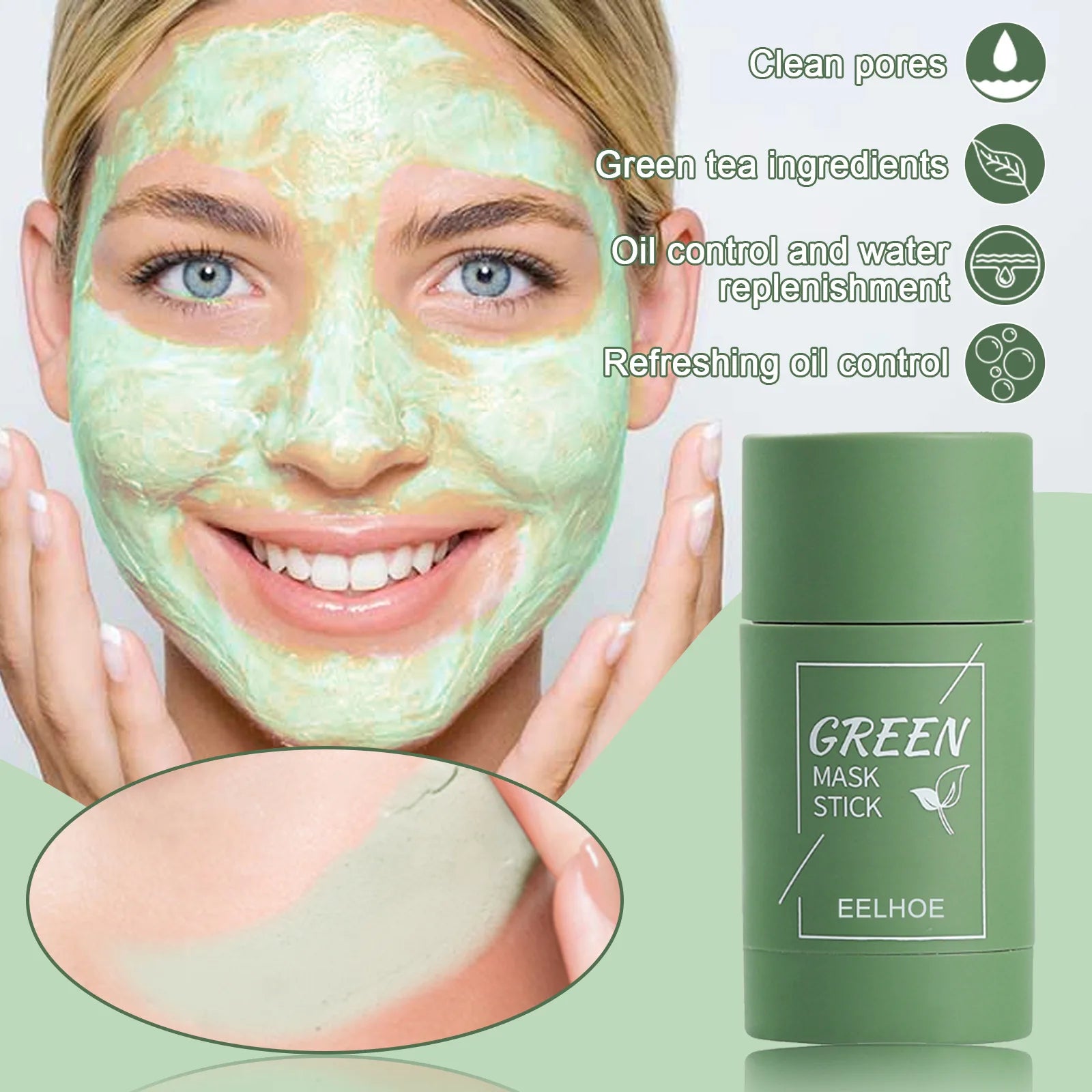 Green Tea Stick Mask Cleansing Stick Oil