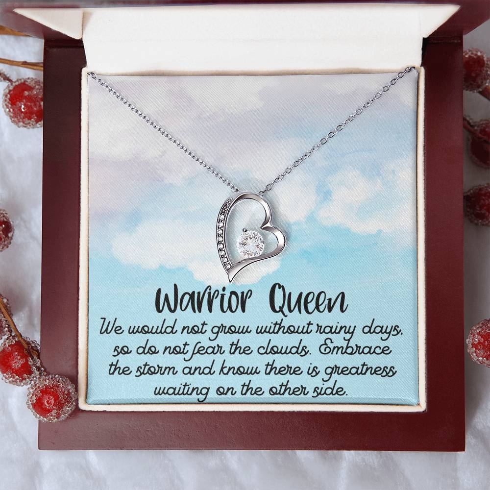 Warrior Queen / Positive Affirmation Necklace / Necklace message