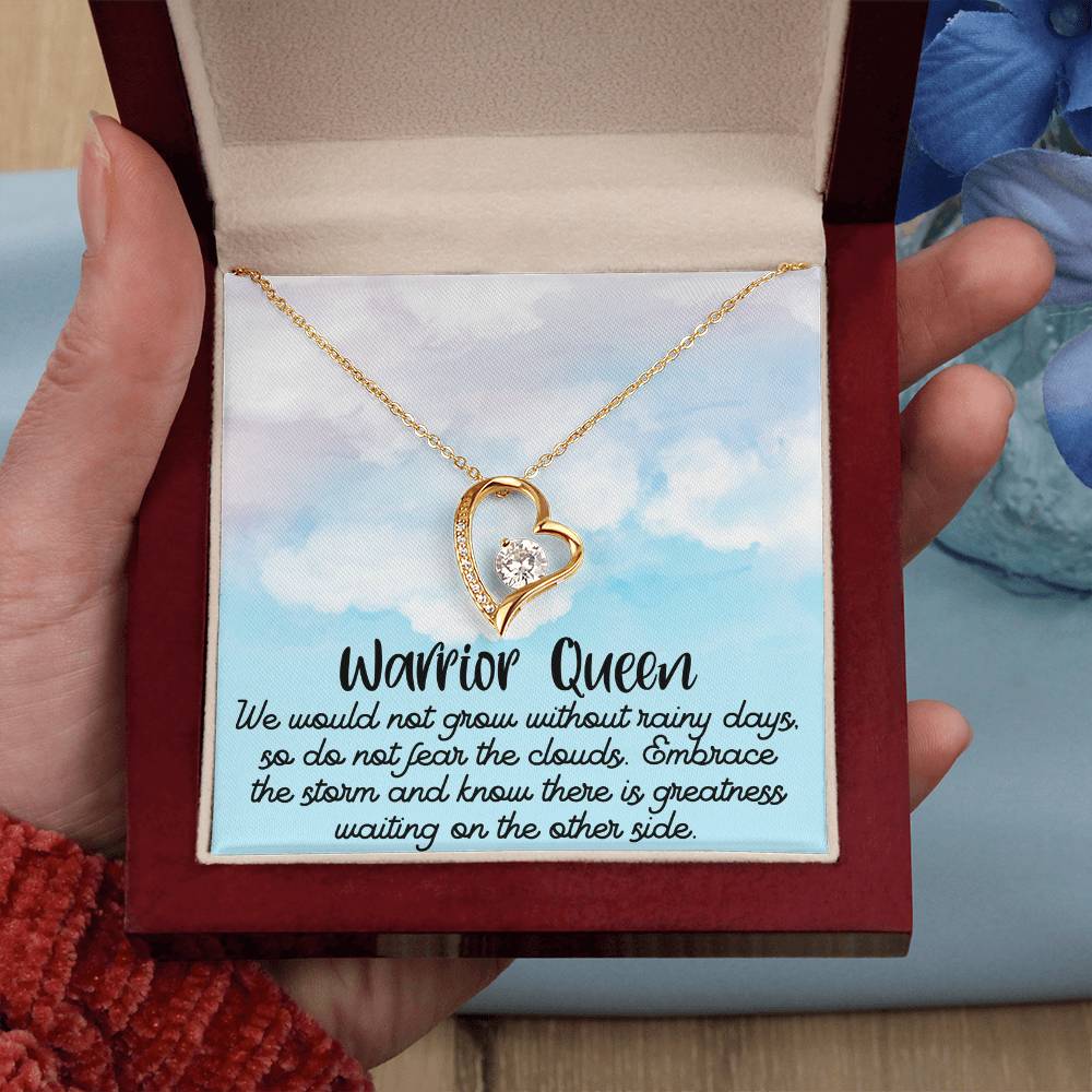 Warrior Queen / Positive Affirmation Necklace / Necklace message