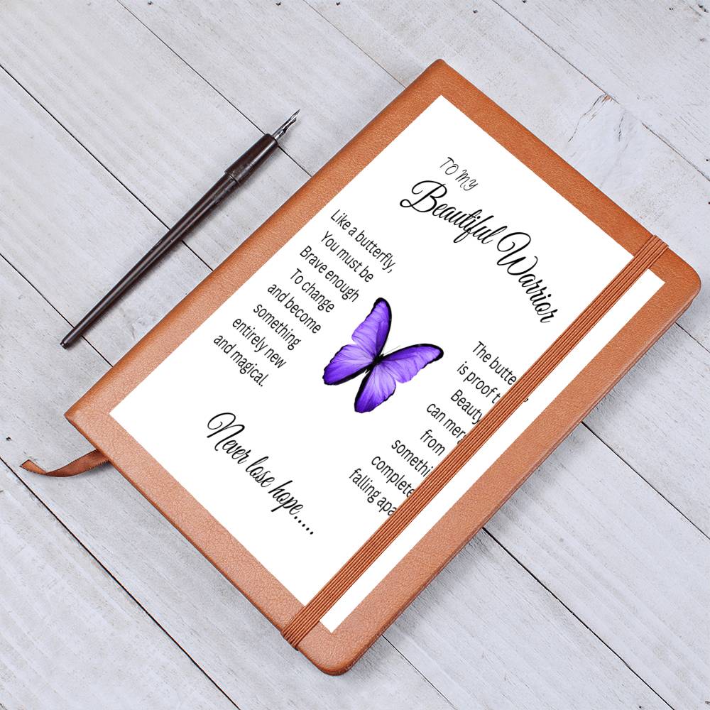 To my beautiful warrior journal/ Positive affirmation Journal / gift for her