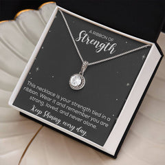 Strength keep shining every day / Message card Necklace/ gift necklace/ Positive affirmation necklace