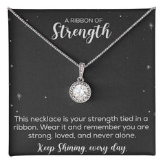 Strength keep shining every day / Message card Necklace/ gift necklace/ Positive affirmation necklace