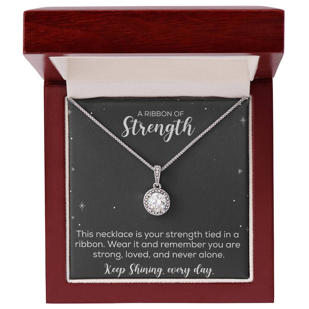 Strength keep shining every day / Message card Necklace/ gift necklace/ Positive affirmation necklace