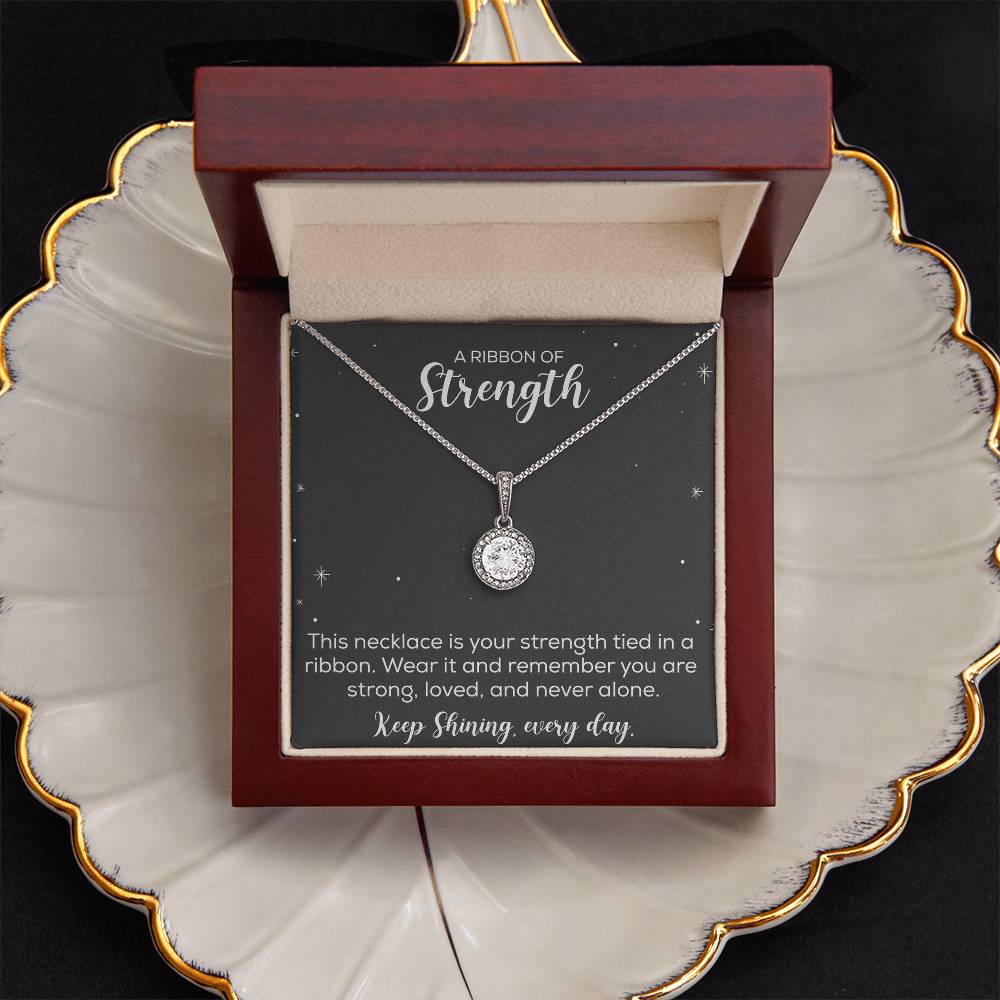 Strength keep shining every day / Message card Necklace/ gift necklace/ Positive affirmation necklace