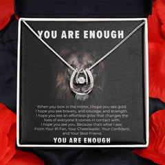 You are Enough necklace / Cubic Zirconia Necklace/ Special gift