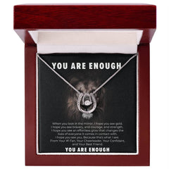 You are Enough necklace / Cubic Zirconia Necklace/ Special gift