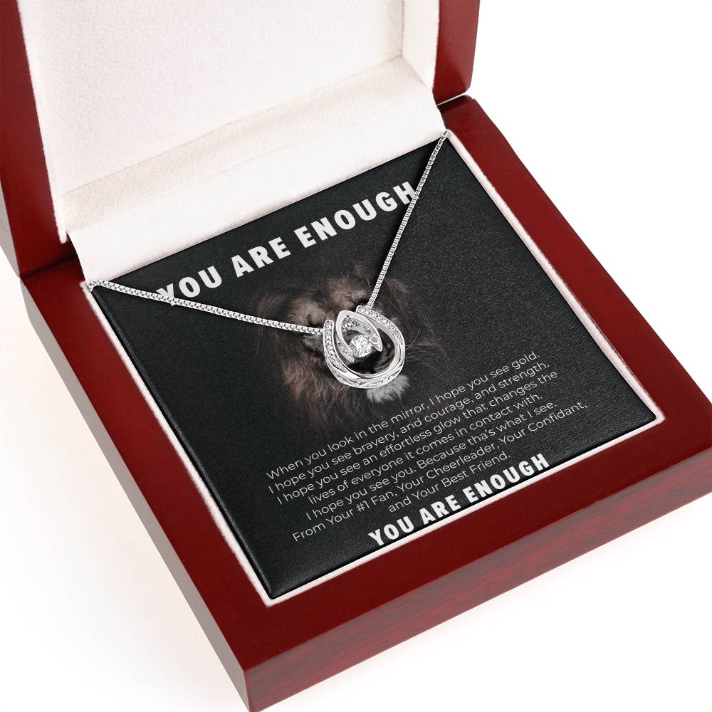 You are Enough necklace / Cubic Zirconia Necklace/ Special gift