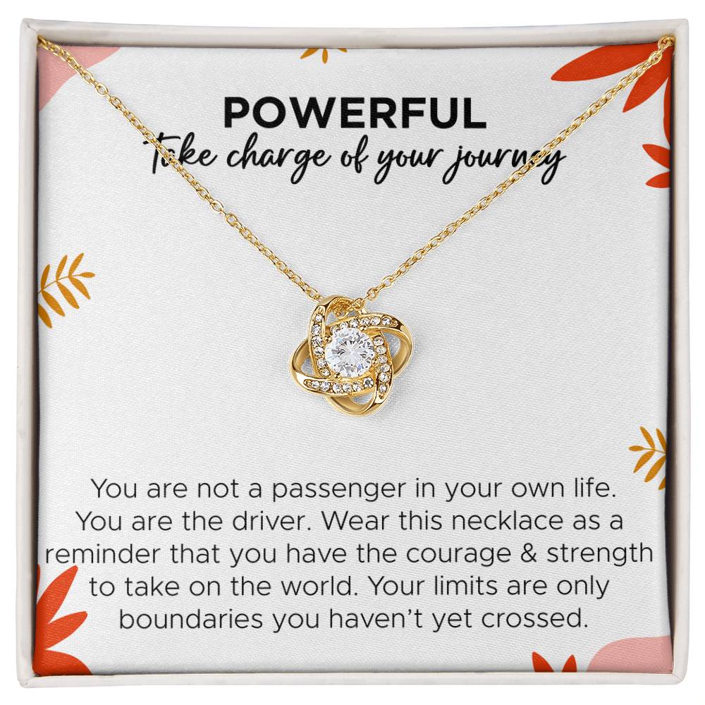 Powerful take charge of your journey / Necklace / message card