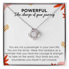 Powerful take charge of your journey / Necklace / message card