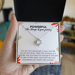 Powerful take charge of your journey / Necklace / message card