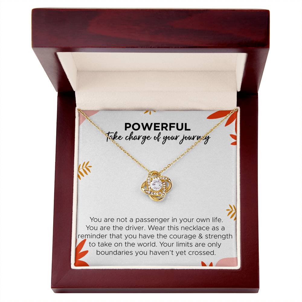 Powerful take charge of your journey / Necklace / message card