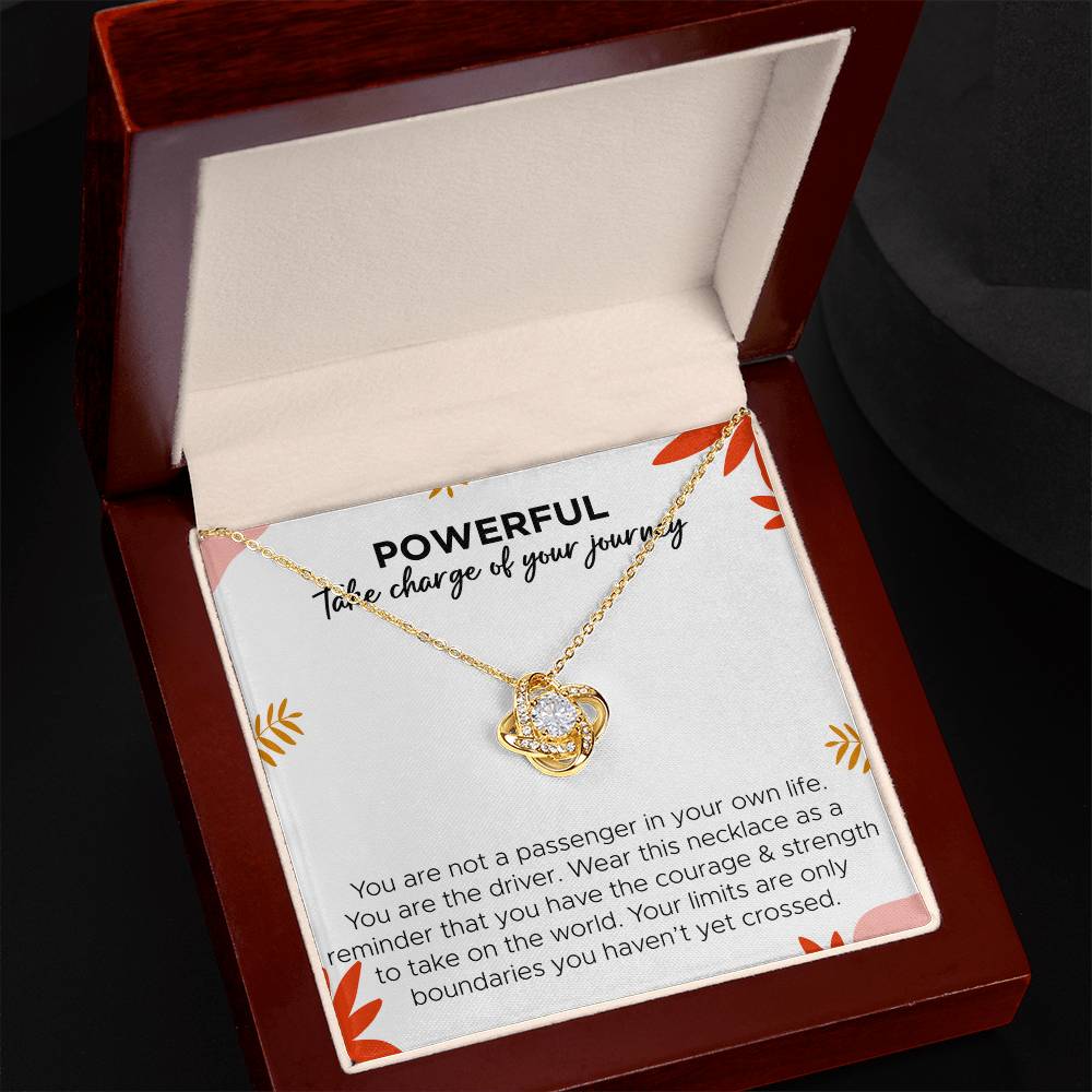 Powerful take charge of your journey / Necklace / message card