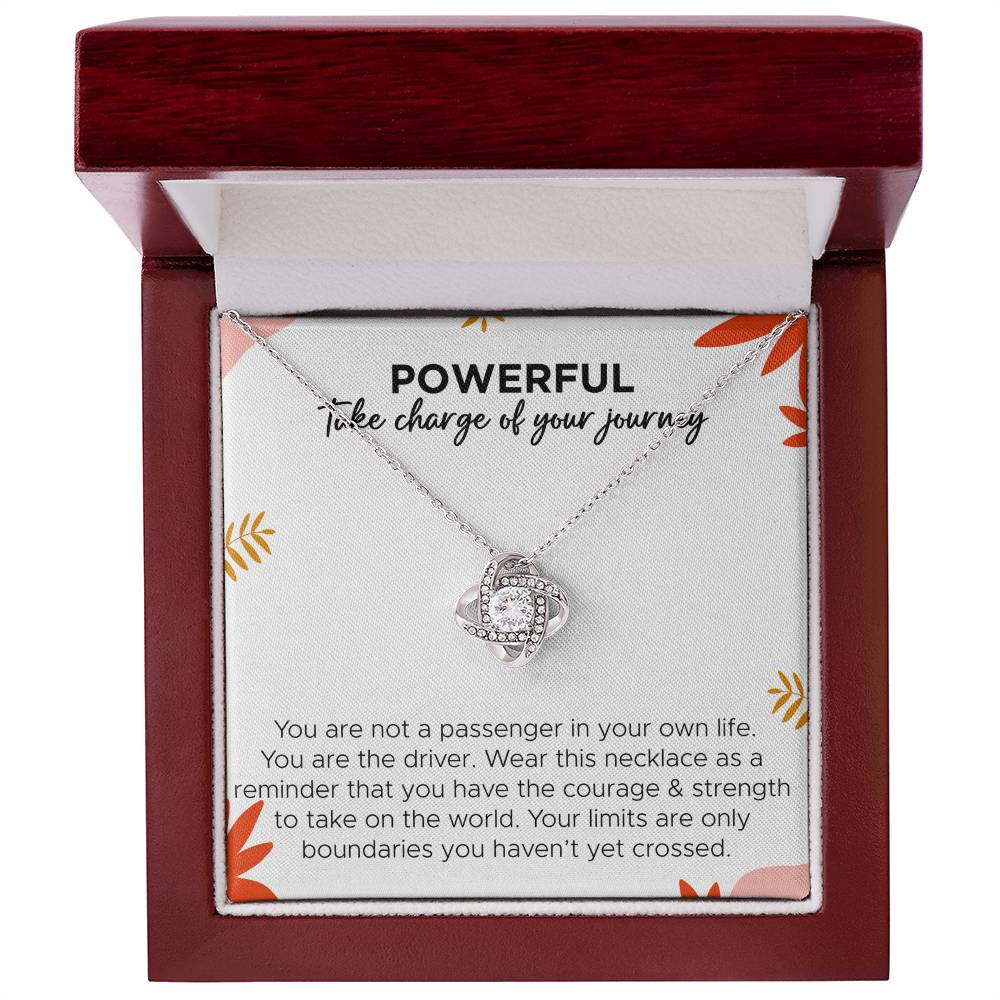 Powerful take charge of your journey / Necklace / message card