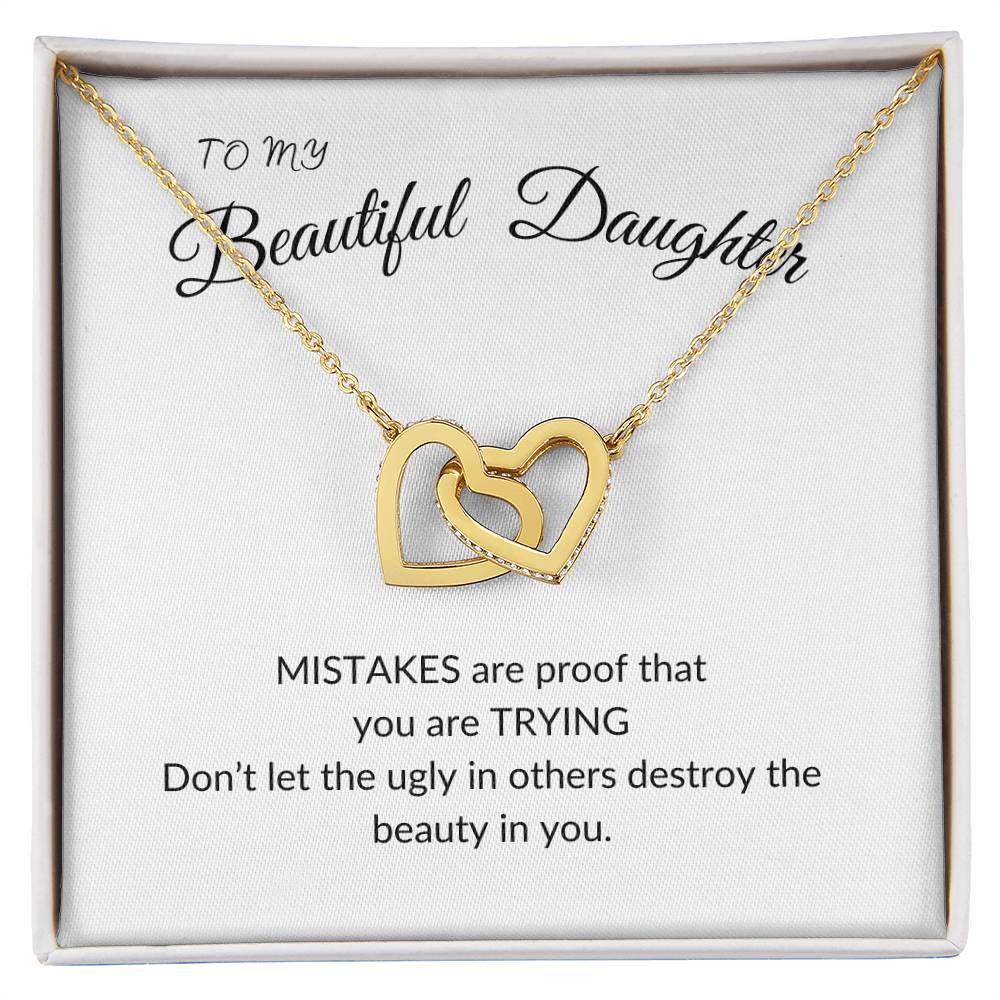 To my beautiful daughter/ affirmation necklace/ positive gift /you are beautiful necklace