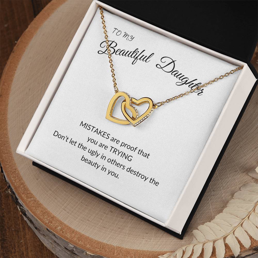 To my beautiful daughter/ affirmation necklace/ positive gift /you are beautiful necklace