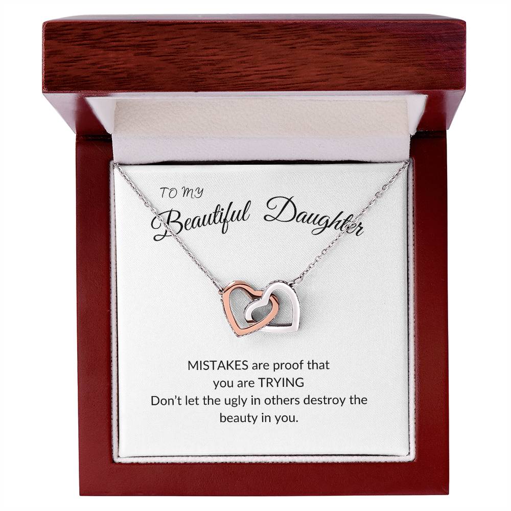 To my beautiful daughter/ affirmation necklace/ positive gift /you are beautiful necklace