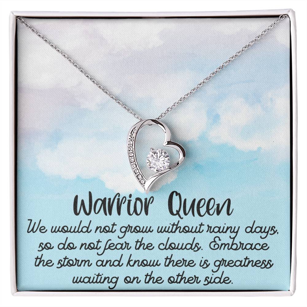 Warrior Queen / Positive Affirmation Necklace / Necklace message