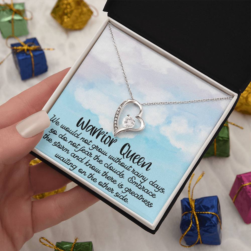 Warrior Queen / Positive Affirmation Necklace / Necklace message