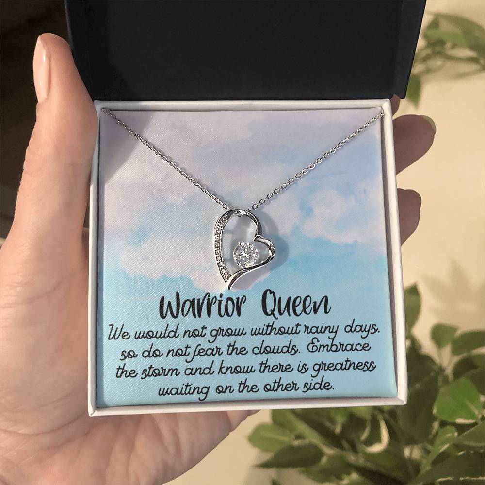 Warrior Queen / Positive Affirmation Necklace / Necklace message