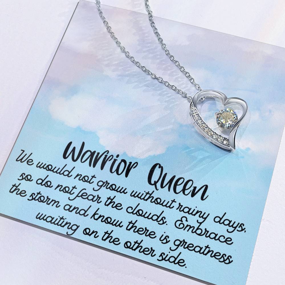 Warrior Queen / Positive Affirmation Necklace / Necklace message