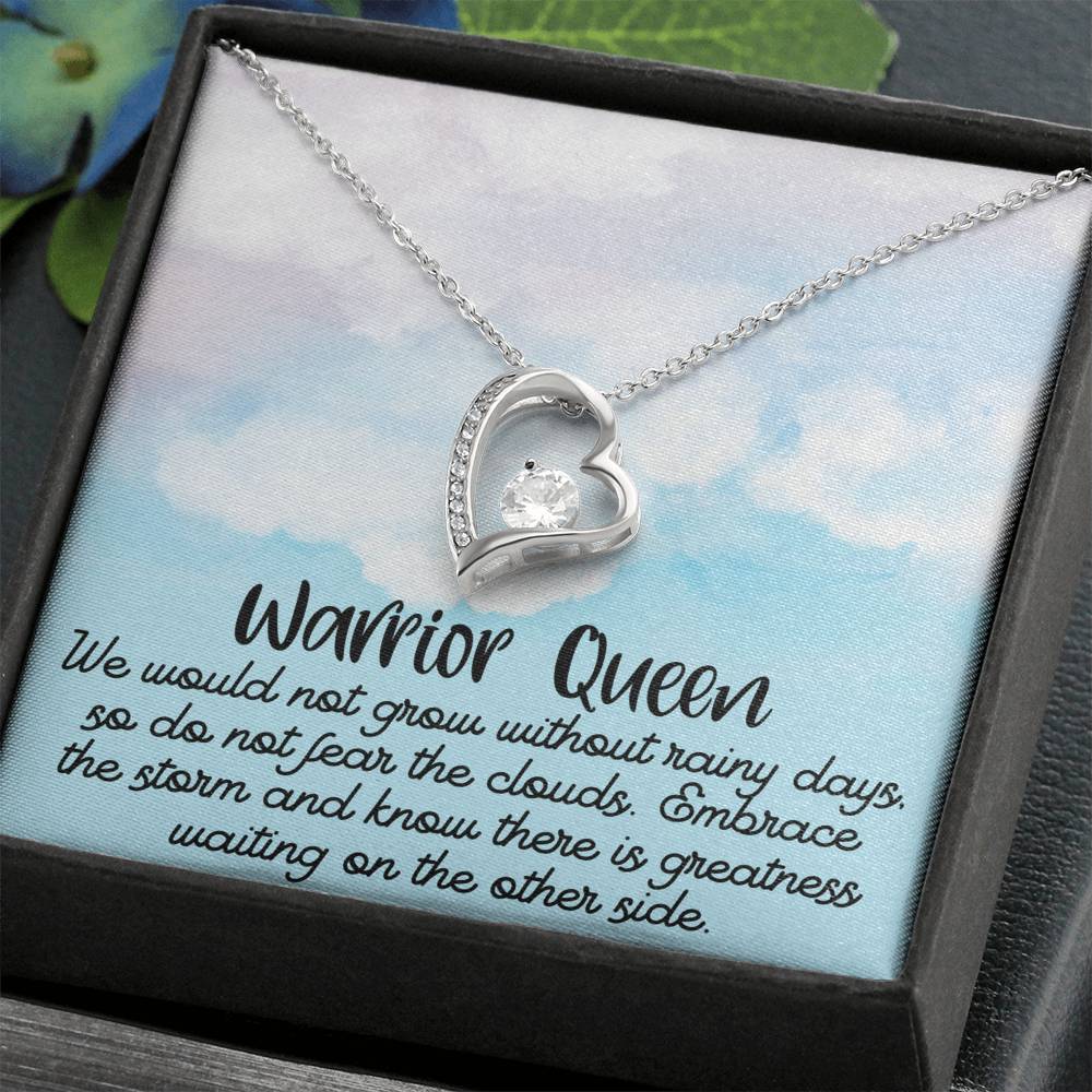 Warrior Queen / Positive Affirmation Necklace / Necklace message