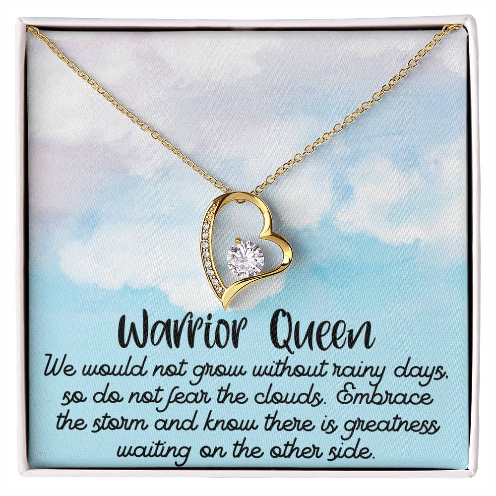 Warrior Queen / Positive Affirmation Necklace / Necklace message