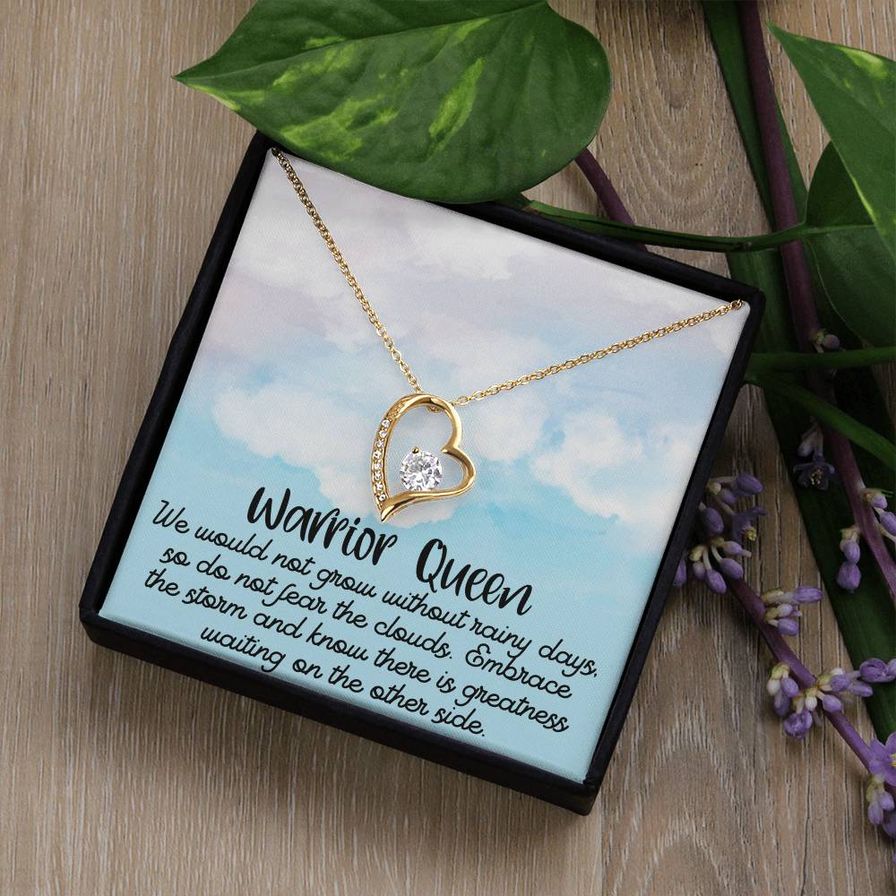 Warrior Queen / Positive Affirmation Necklace / Necklace message